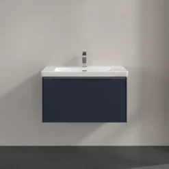 V&b subway 3.0 servantskap 77x42 marine blue håndtak i krom