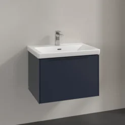 V&b subway 3.0 servantskap 66x42 marine blue håndtak i møbelets farge