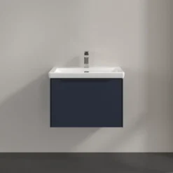 V&b subway 3.0 servantskap 66x42 marine blue håndtak i møbelets farge