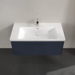 V&b subway 3.0 servantskap 97x42 marine blue håndtak i møbelets farge