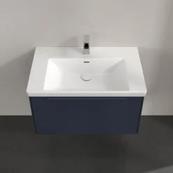 V&b subway 3.0 servantskap 77x42 marine blue håndtak i møbelets farge