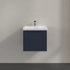 V&b subway 3.0 servantskap 47x42 marine blue håndtak i møbelets farge