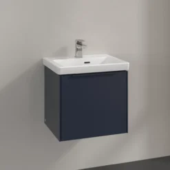 V&b subway 3.0 servantskap 47x42 marine blue håndtak i møbelets farge