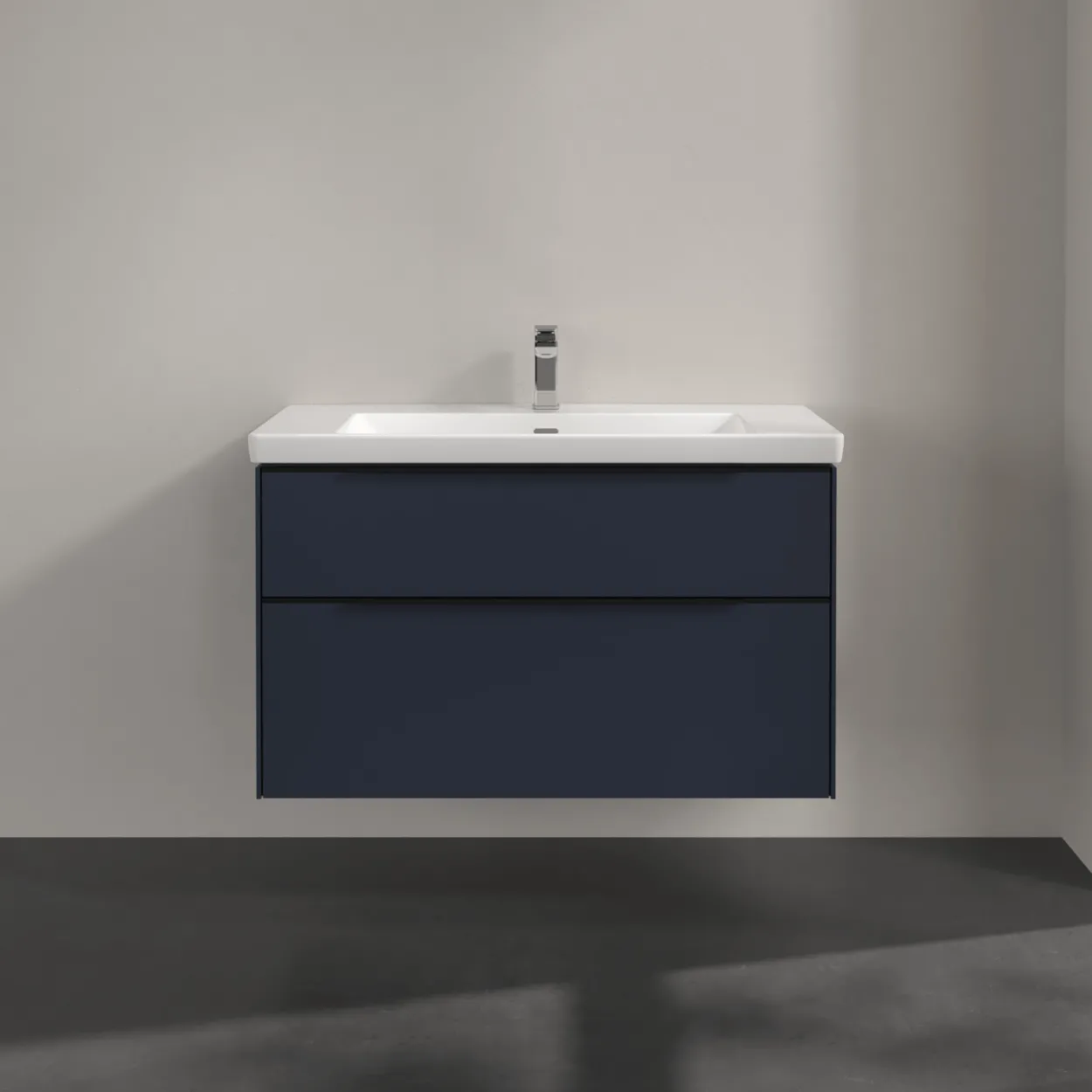 V&b subway 3.0 servantskap 97x57 marine blue håndtak i volcano black