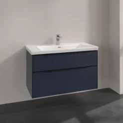 V&b subway 3.0 servantskap 97x57 marine blue håndtak i volcano black