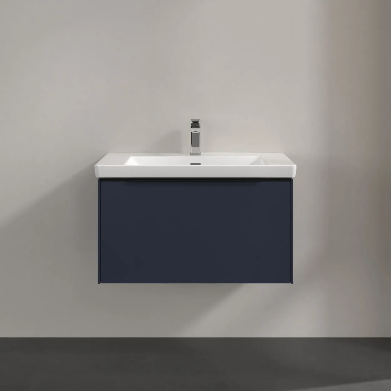 V&b subway 3.0 servantskap 77x42 marine blue håndtak i volcano black