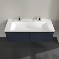 V&b subway 3.0 servantskap 127x42 marine blue håndtak i volcano black