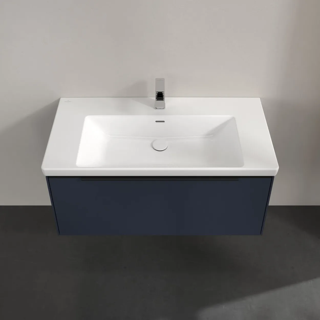 V&b subway 3.0 servantskap 97x42 marine blue håndtak i volcano black