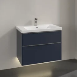V&b subway 3.0 servantskap 77x57 marine blue m/lys håndtak i krom