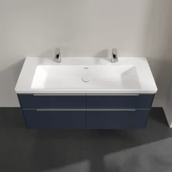 V&b subway 3.0 servantskap 127x57 marine blue m/lys håndtak i krom