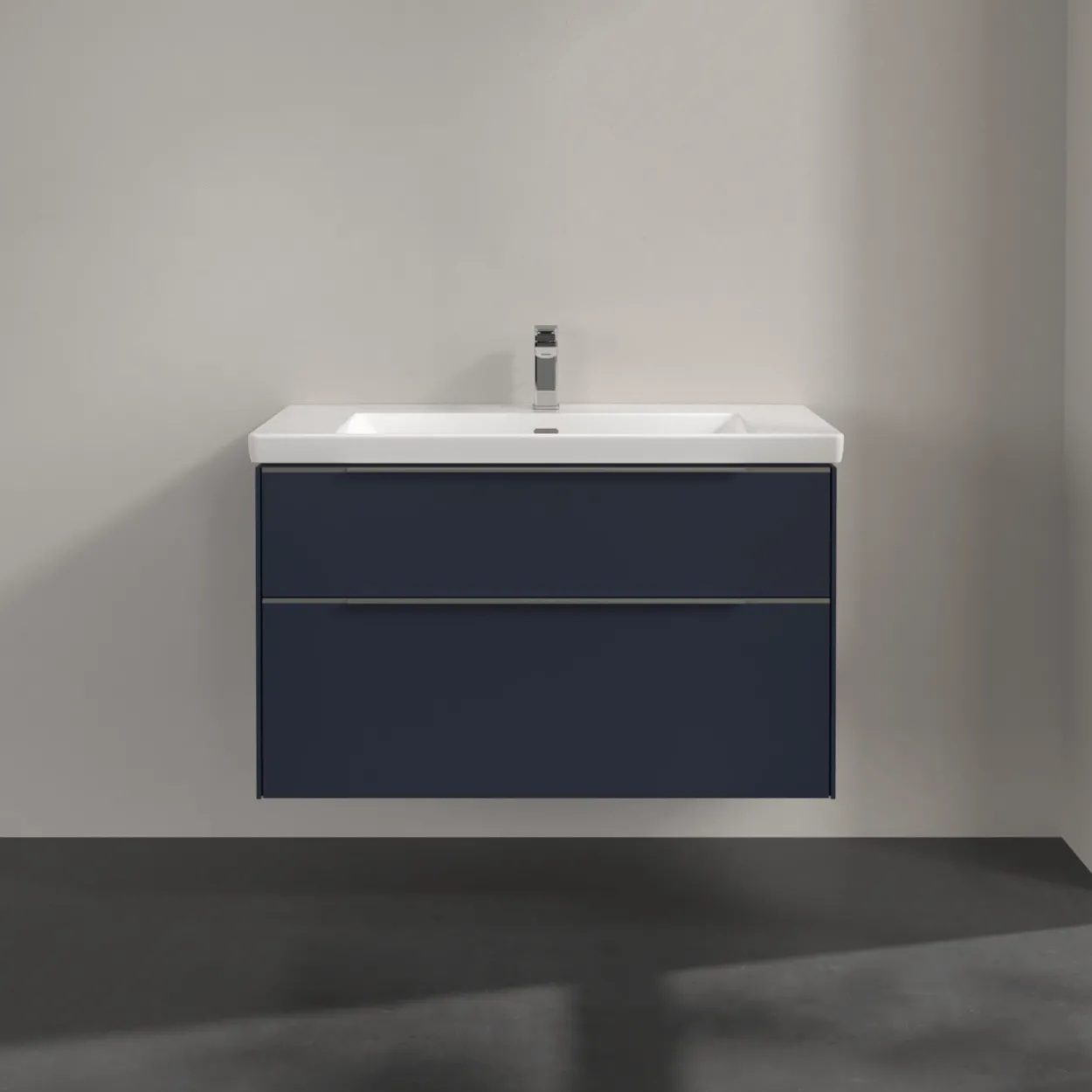 V&b subway 3.0 servantskap 97x57 marine blue m/lys håndtak i krom