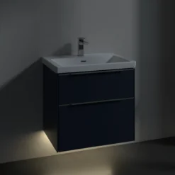 V&b subway 3.0 servantskap 62x57 marine blue m/lys håndtak i krom