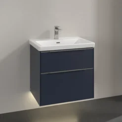 V&b subway 3.0 servantskap 62x57 marine blue m/lys håndtak i krom