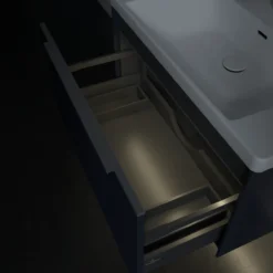 V&b subway 3.0 servantskap 77x42 marine blue m/lys håndtak i krom
