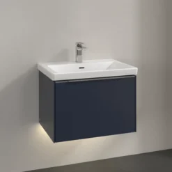 V&b subway 3.0 servantskap 66x42 marine blue m/lys håndtak i krom