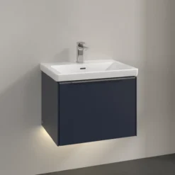 V&b subway 3.0 servantskap 57x42 marine blue m/lys håndtak i krom