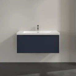 V&b subway 3.0 servantskap 97x42 marine blue m/lys håndtak i møbelets farge