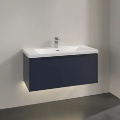 V&b subway 3.0 servantskap 97x42 marine blue m/lys håndtak i møbelets farge