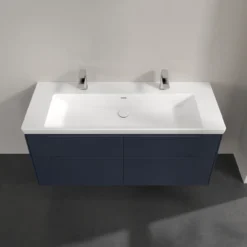 V&b subway 3.0 servantskap 127x57 marine blue m/lys håndtak i møbelets farge