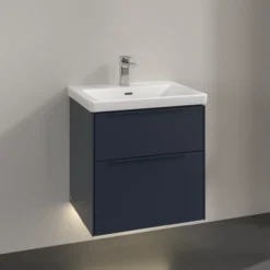 V&b subway 3.0 servantskap 57x47 marine blue m/lys håndtak i møbelets farge