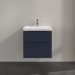 V&b subway 3.0 servantskap 57x47 marine blue m/lys håndtak i møbelets farge