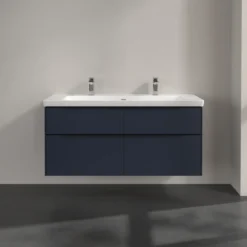 V&b subway 3.0 servantskap 127x57 marine blue m/lys håndtak i volcano black