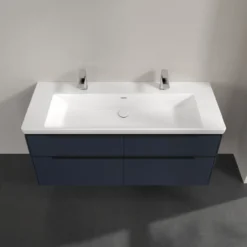 V&b subway 3.0 servantskap 127x57 marine blue m/lys håndtak i volcano black