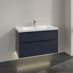 V&b subway 3.0 servantskap 97x57 marine blue m/lys håndtak i volcano black
