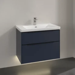 V&b subway 3.0 servantskap 77x57 marine blue m/lys håndtak i volcano black