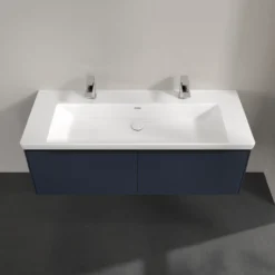V&b subway 3.0 servantskap 127x42 marine blue m/lys håndtak i volcano black