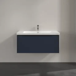 V&b subway 3.0 servantskap 97x42 marine blue m/lys håndtak i volcano black