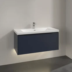 V&b subway 3.0 servantskap 97x42 marine blue m/lys håndtak i volcano black