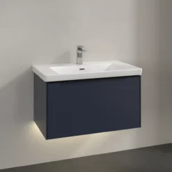 V&b subway 3.0 servantskap 77x42 marine blue m/lys håndtak i volcano black