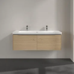 V&b subway 3.0 servantskap 127x42 nordic oak håndtak i krom