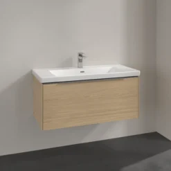 V&b subway 3.0 servantskap 97x42 nordic oak håndtak i krom