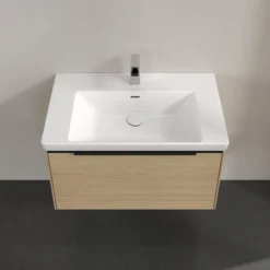 V&b subway 3.0 servantskap 77x42 nordic oak håndtak i volcano black
