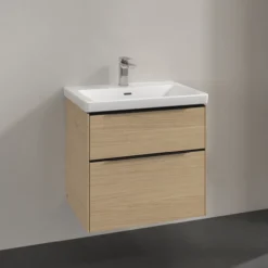 V&b subway 3.0 servantskap 62x57 nordic oak håndtak i volcano black