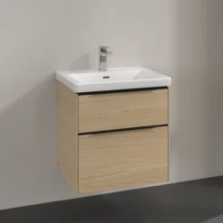 V&b subway 3.0 servantskap 57x47 nordic oak håndtak i volcano black