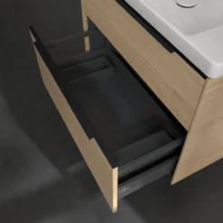 V&b subway 3.0 servantskap 77x57 nordic oak håndtak i volcano black