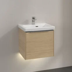 V&b subway 3.0 servantskap 47x42 nordic oak m/lys håndtak i krom