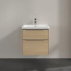 V&b subway 3.0 servantskap 57x47 nordic oak m/lys håndtak i krom