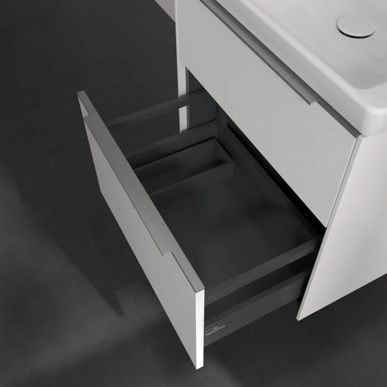 V&b subway 3.0 servantskap 57x47 pure white håndtak i krom