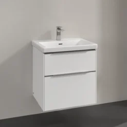 V&b subway 3.0 servantskap 57x47 pure white håndtak i krom