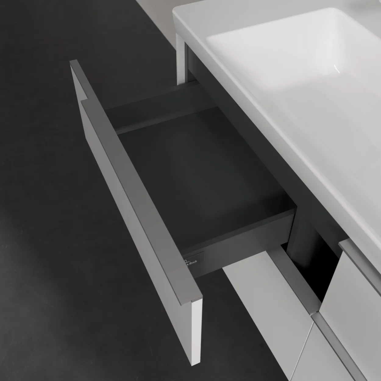 V&b subway 3.0 servantskap 127x57 pure white håndtak i krom