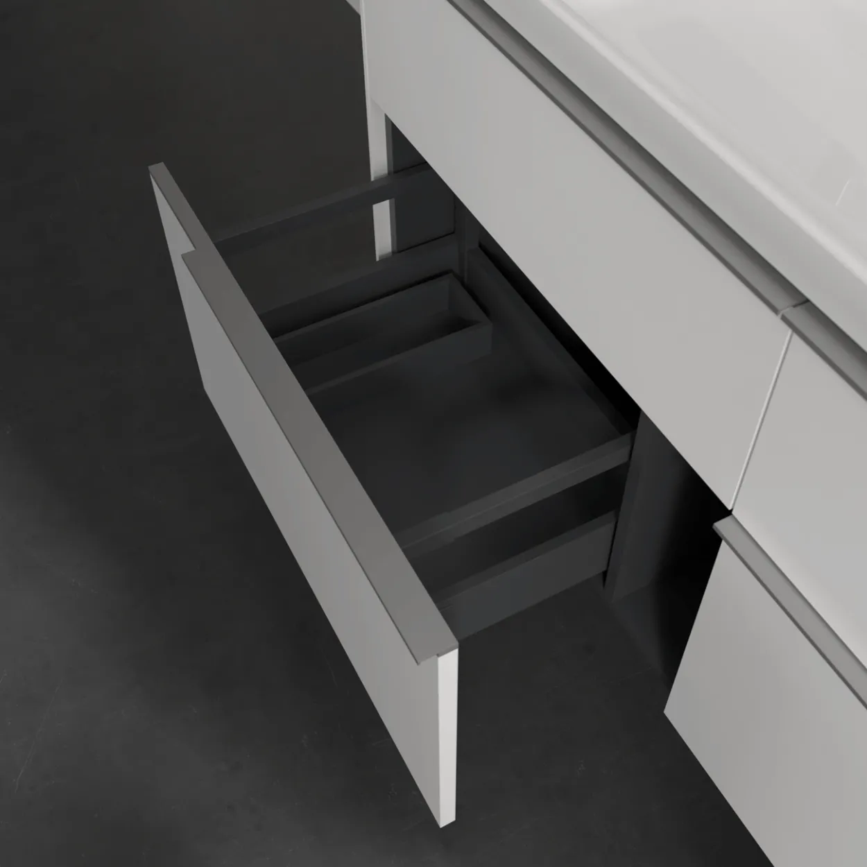 V&b subway 3.0 servantskap 127x57 pure white håndtak i krom