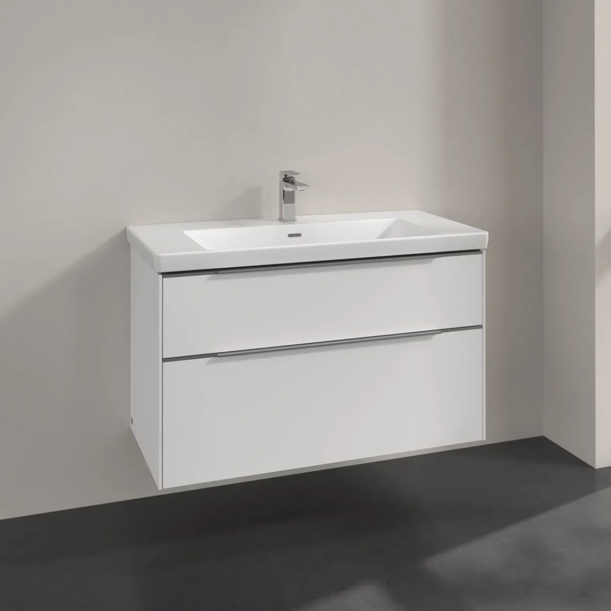 V&b subway 3.0 servantskap 97x57 pure white håndtak i krom