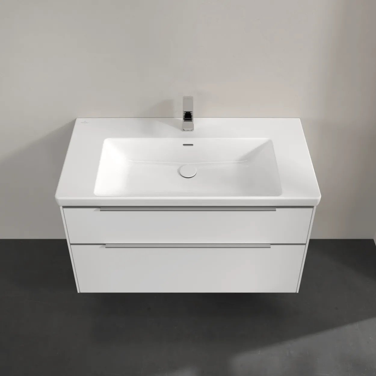 V&b subway 3.0 servantskap 97x57 pure white håndtak i krom