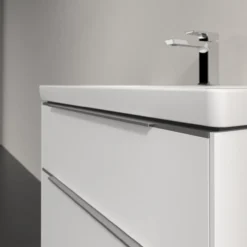 V&b subway 3.0 servantskap 77x57 pure white håndtak i krom