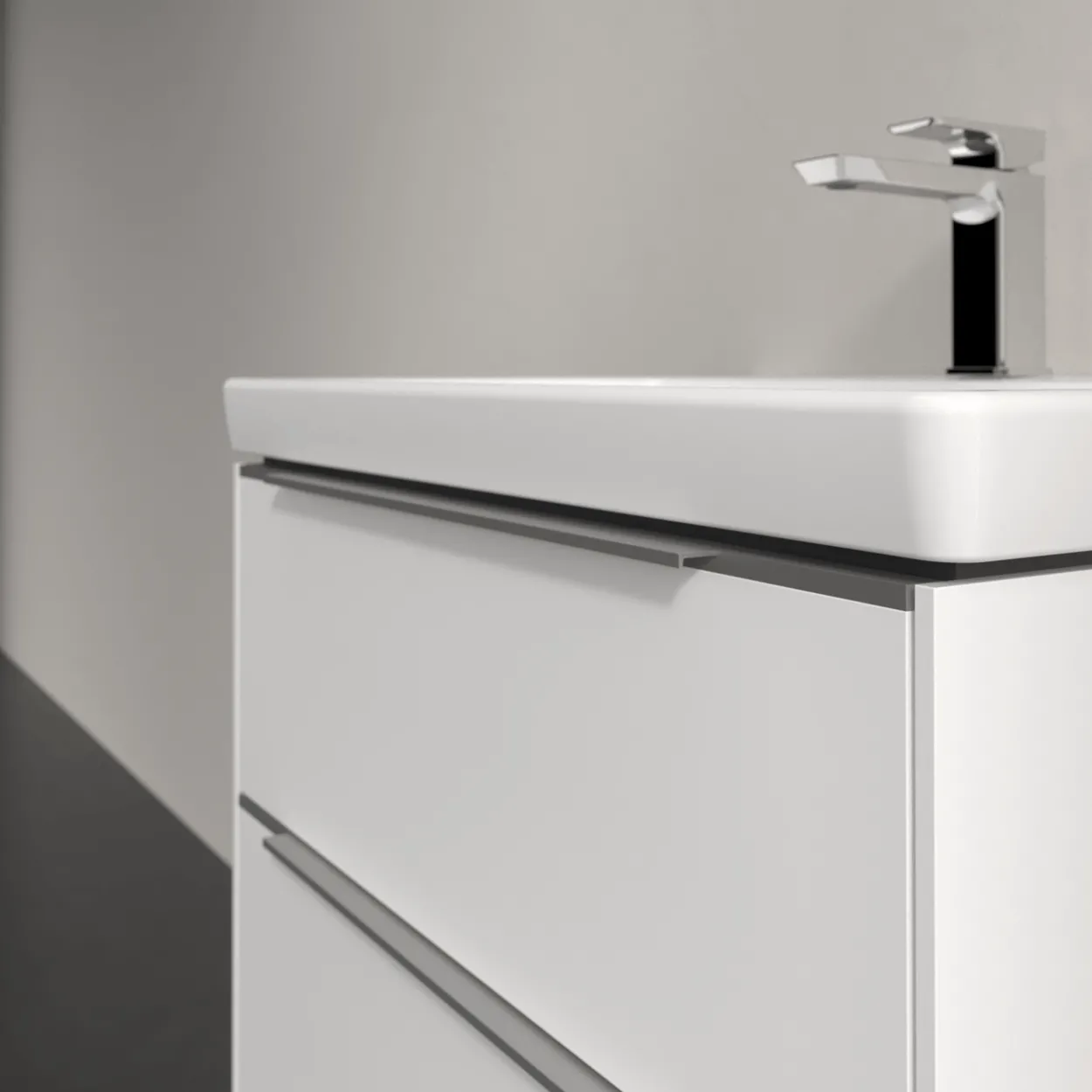 V&b subway 3.0 servantskap 62x57 pure white håndtak i krom
