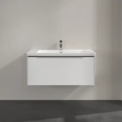 V&b subway 3.0 servantskap 97x42 pure white håndtak i krom